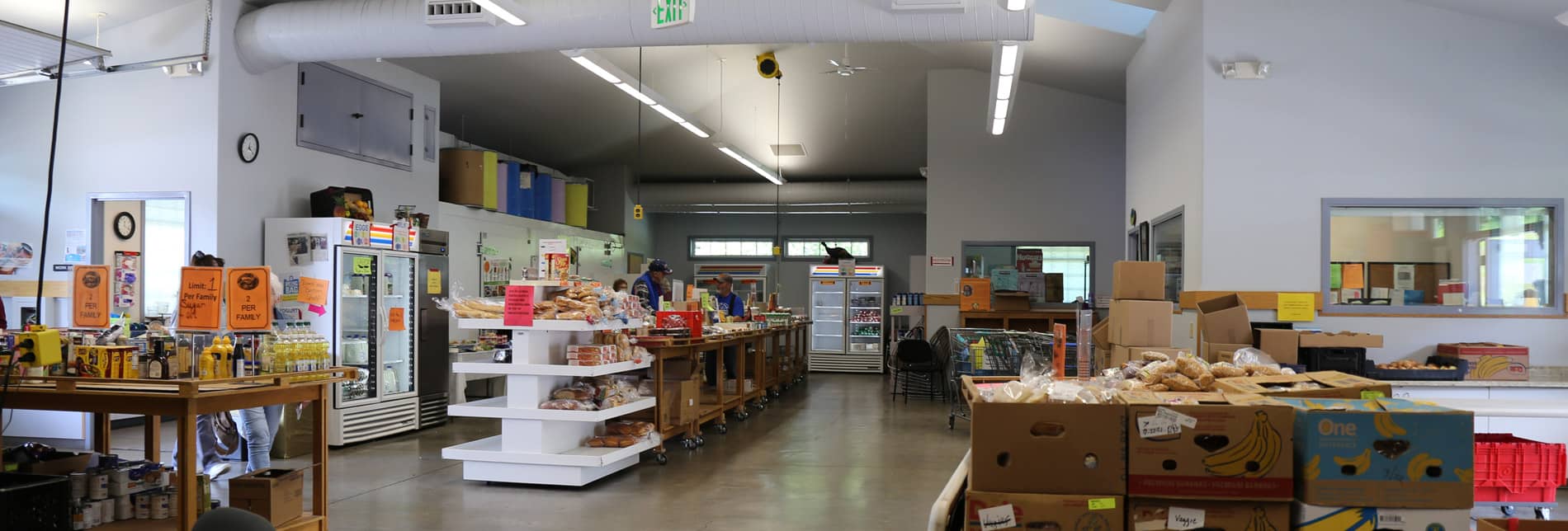 interior of FISH Food Pantry in Roseburg, OR